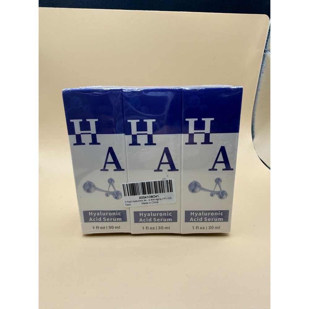 ABOTE Hyaluronic Acid Serum 3 Pack Anti-Aging Face Treatment 1oz Each
